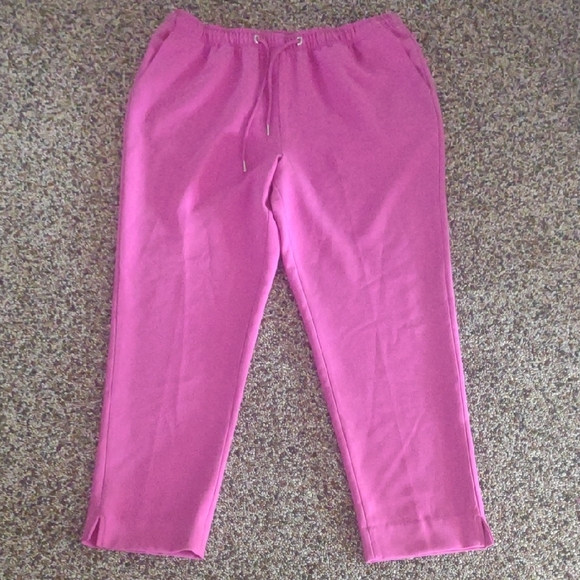 French Connection Pants - French Connection Pink Drawstring Pants, Size 8